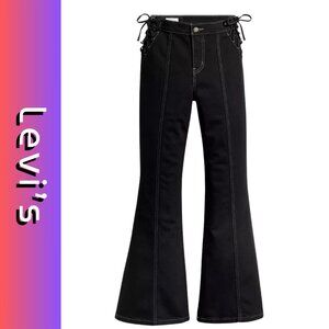 Levi's X Barbie Ferreira Lace-Up Flare Jeans